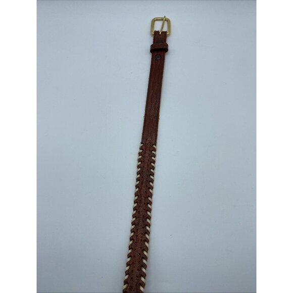 Unbranded Brown Genuine Leather Belt Women's Size 30 Medium Narrow Width - Picture 6 of 12